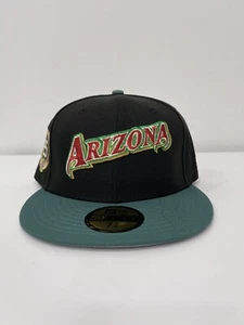Arizona Diamondbacks New Era Hat Club Exclusive 25th Patch Fitted Cap Hat 7 3/4 - Picture 1 of 4