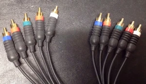 5 RCA 5 Ft Component Video Cable For HDTV DVD VCR RGB Gold Plated,#A45 - Picture 1 of 3
