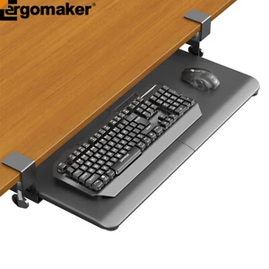 Ergomaker Keyboard Tray Under Desk Comfort Keyboard Drawer for Computer Desk New - Picture 1 of 9