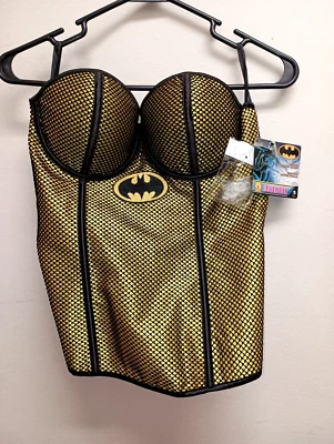 Corsé Rubies Batman Damas Grande Negro y Amarillo Red Nuevo con Etiquetas. Foto 1 de 4