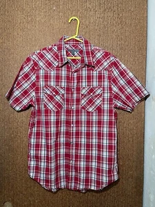 Old Navy Knopfleiste Shirt Herren groß kurzärmelig kariert Kragen lässig - Bild 1 von 9