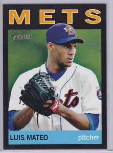 LUIS MATEO 2013 TOPPS HERITAGE MINOR LEAGUE BLACK BORDER CARD #181 24/96 METS - Picture 1 of 1