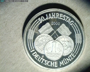 2000 Germany, 50 Year Republic, Silver (Ger-50) - Picture 1 of 2