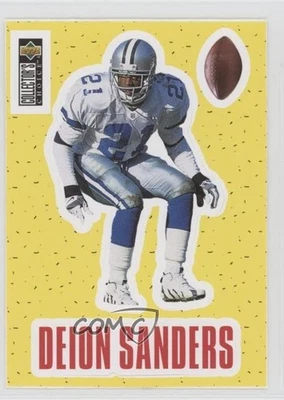 1996 Upper Deck Collector's Choice Stick-Ums Deion Sanders #S8 HOF - Image 1 of 2