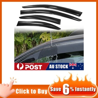 FOR MITSUBISHI LANCER 08-17 PREMIUM WEATHERSHIELDS WEATHER SHIELDS WINDOW VISOR - image 1 of 4