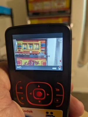 KODAK HD ZX1 POCKET VIDEO CAMERA 720P BLACK TESTED WORKING GOOD CONDITION - Image 1 of 4