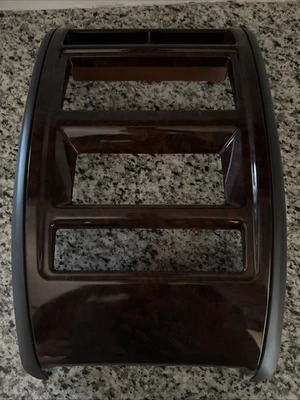 1997–2001 Jeep Cherokee XJ Dash Radio Bezel Trim OEM Woodgrain Limited - Image 1 of 4