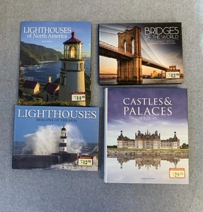 Lot of 4 Books Lighthouses Castles Bridges Hardback with Dustcovers - Bild 1 von 7