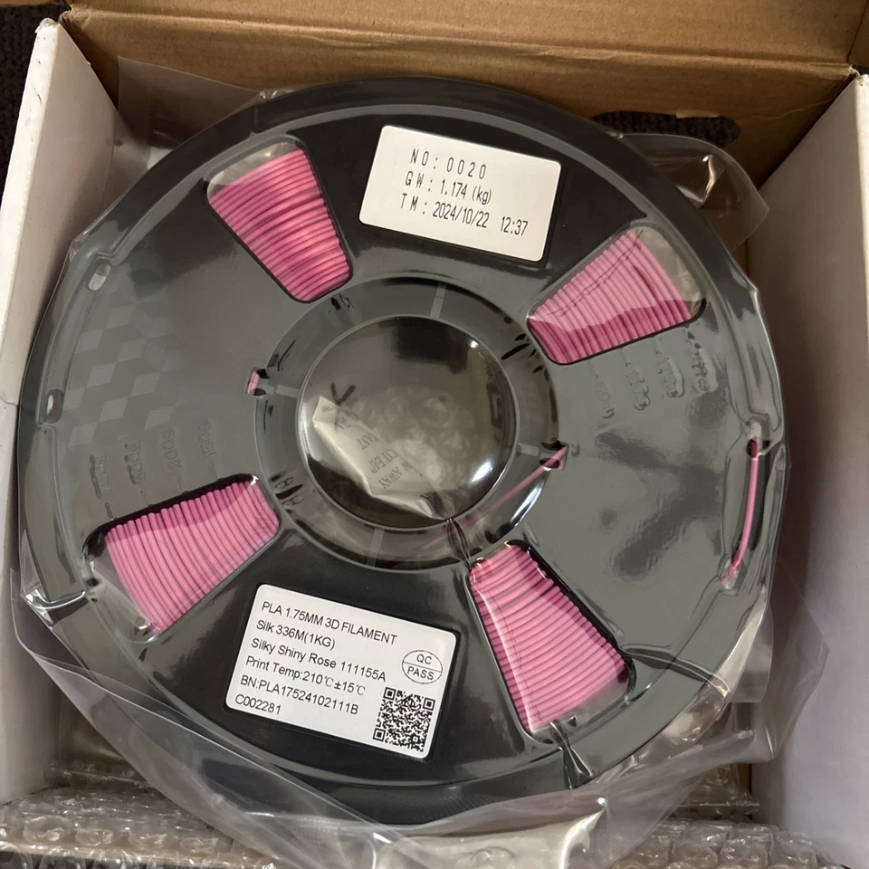 HZST3D 3D PLA 1.75mm Printer Filament In Silky Shiny Rose New - Image 1 of 1