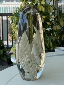 Kent Forrest Ipsen Signed 1982 Tall Art Glass Sculpture Super Large Paperweight - Picture 1 of 17