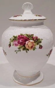 ROYAL ALBERT Bone China 1962 "OLD COUNTRY ROSES" Ingwerglas Gitterdesign NEUWERTIG - Bild 1 von 6