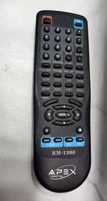 Mando a distancia Apex RM-1300 negro probado funciona OEM GENUINO Foto 1 de 4