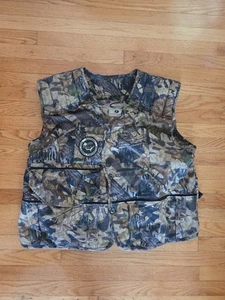 Mens XXL Mossy Oak Big Woods Camo National Wild Turkey Federation Padded Vest - Picture 1 of 7