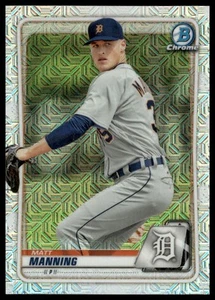 2020 Bowman #BCP-99 Matt Manning Chrome Prospects Mojo Refractor Detroit Tigers - Picture 1 of 2