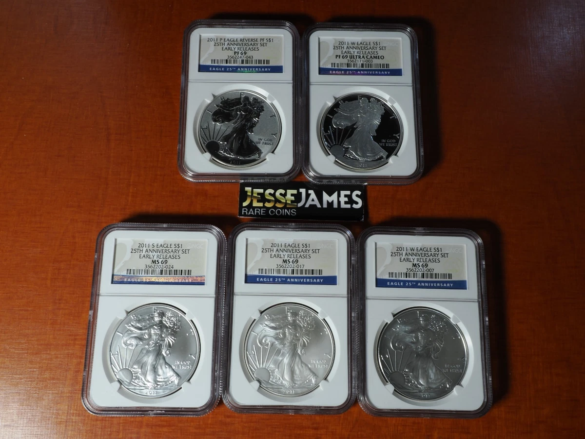 American Eagle MS 69 Graded 2011 Silver Bullion Coins for sale | eBay