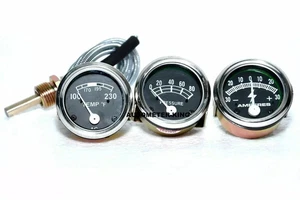 Fit Ford Tractor 2N 8N 9N NAA 601 70 801 901 2000 Amp Oil Temp Gauge Set @24 - Picture 1 of 5
