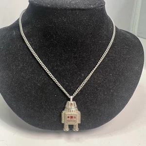 Vintage 1979 Avon Galactic Robot Android Anhänger Halskette Star Wars R5-D4 - Bild 1 von 3