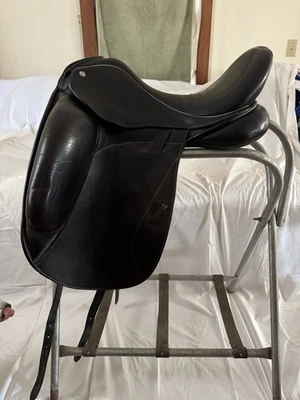 Custom Icon Dressage Saddle - Image 1 of 4