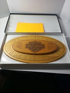 Harley Davidson Bar And Shield Cribbage Board Original Branded Box Model #66901 - Picture 1 of 12