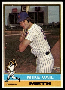 1976 Topps #655 Mike Vail New York Mets RC Baseball Card - Picture 1 of 2