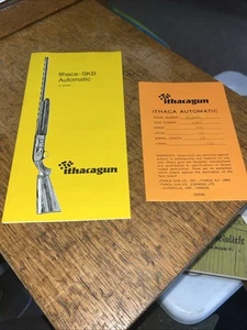 Ithaca Factory Manual for SKB Automatic Shotguns 1969 Ithacagun With Info Card - Picture 1 of 7