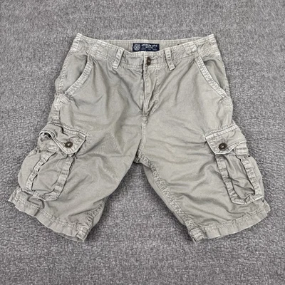 American Eagle Cargo Shorts Men’s 32 Gray Military Tech Pocket Skate Grunge - Image 1 of 4