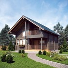 LOG HOUSE KIT #LH-105 ECO FRIENDLY WOOD PREFAB DIY BUILDING CABIN HOME MODULAR