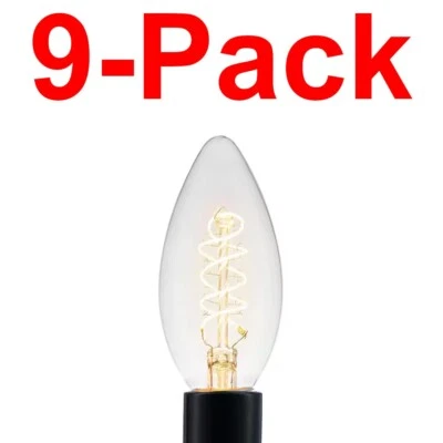 EcoSmart 9-Pack 40W Equiv B11 Dimmable E12 Candelabra Fine LED Bulb 3000K Bright - Image 1 of 4