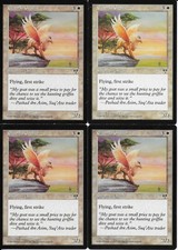 MTG: EKUNDU GRIFFIN Mirage COMMON; played, Excellent condition x4