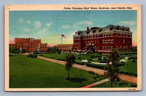 Postcard Vtg Nebraska Father Flanagan Boys Home Near Omaha Boystown - Picture 1 of 2