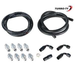 Fit For GM LS Swap LS1 LS3 Universal Power Steering Pump Hose Kit - Picture 1 of 8