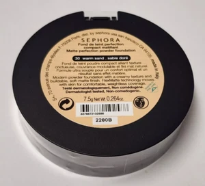 Sephora Matte Perfection Powder Foundation ~ 30 Warm Sand ~ Full Size 0.264 oz - Picture 1 of 4