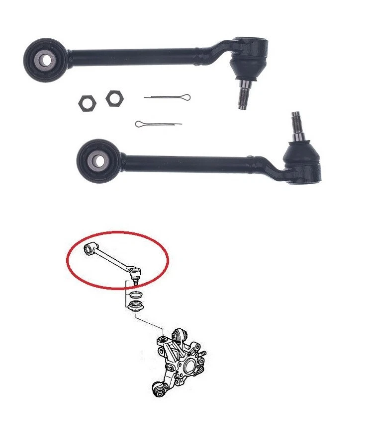 Brazos laterales de control superior trasero Brazos de rótula para Honda Accord 2003-2007 Foto 1 de 1