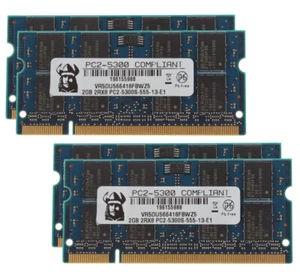 10X 2GB NEW 2GB 2Rx8 PC2-5300 1.8V Laptop SO-DIMM Memory DDR2 667Mhz RAM CPU - Picture 1 of 10