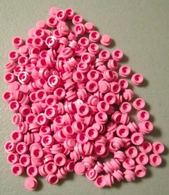 Lego 1x1 Round Pink Bricks (200 pieces) #4073