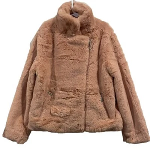 Urban Republic Pink Faux Fur Full-Zip Bomber Jacket Girls 10-12 NWT NEW - Picture 1 of 10