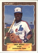 1990 Jacksonville Expos ProCards #1383 Omer Munoz