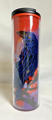Starbucks Coffee Tumbler Insulated Cup Halloween Raven Fall 2022- 16oz Orange - Image 1 of 4