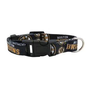 BOSTON BRUINS HUNDE HAUSTIER HALSBAND VERSTELLBAR NYLON LE SMALL MEDIUM LARGE - Bild 1 von 1