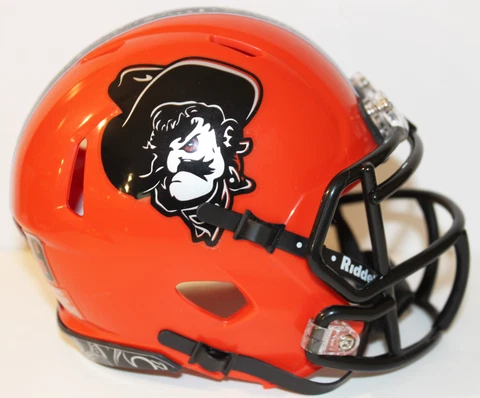 2019 Oklahoma State Cowboys Custom Riddell Mini Helmet vs Texas Cover