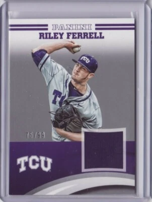 2016 Panini Collegiate TCU Jersey Silver Riley Ferrell /99 - Flat S/H - Image 1 of 2