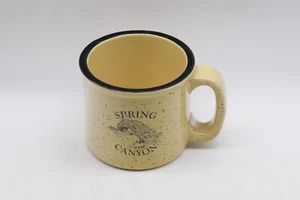 Spring Canyon Coffee Cup Mug Yellow Speckled Heavy - Picture 1 of 3