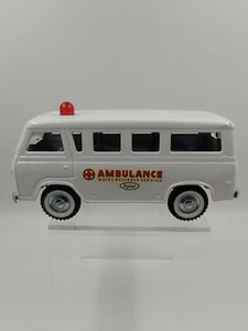 Vintage Pressed Steel Nylint Ford Econoline Ambulance Van With Stretcher - Picture 1 of 18