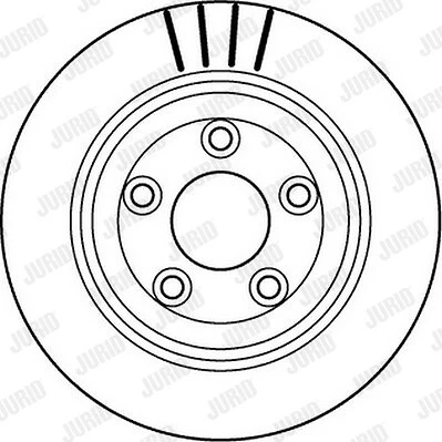 2x 562146JC JURID BRAKE DISC REAR AXLE FOR DAIMLER JAGUAR LINCOLN - Imagem 1 de 4