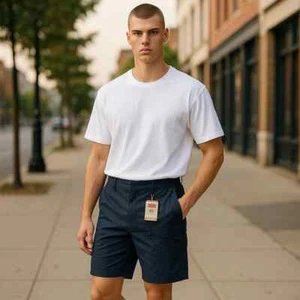 Wrangler Mens Performance Cargo Shorts Sz: 38 Relaxed Fit 10" Inseam Zip Pockets - Picture 1 of 7