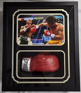Floyd Mayweather Signed Autographed Glove Shadow Box JSA Authentic Red - Picture 1 of 1