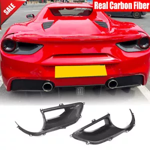 For Ferrari 488 GTB Spider 2015-2017 Real Carbon Rear Fog Tail Lamp Cover Vents - Bild 1 von 12