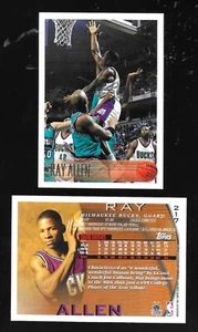 1996-97 Topps Ray Allen #217 (RC) - Milwaukee Bucks - Como nuevo - Imagen 1 de 1