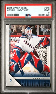 2005-06 UPPER DECK HENRIK LUNDQVIST YOUNG GUNS ROOKIE #216 PSA 9 - Picture 1 of 2