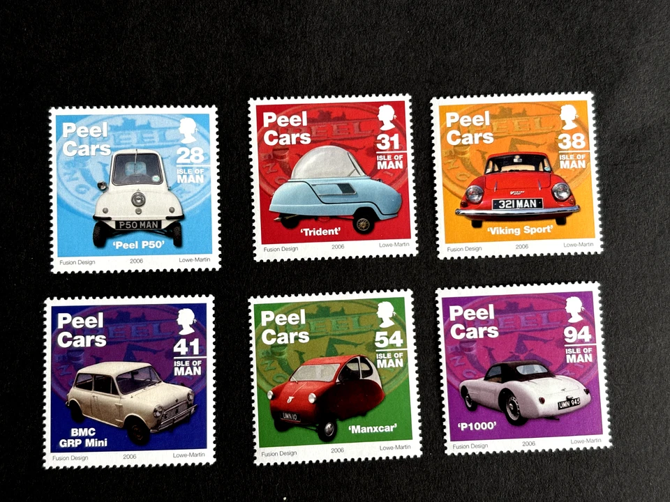 Isle of Man: 2006, Peel Cars, MNH set - Image 1 of 1